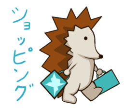 Porcupine and spiny daily life sticker #5410195