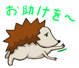 Porcupine and spiny daily life sticker #5410201