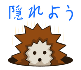 Porcupine and spiny daily life sticker #5410202