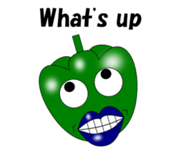 Lips peppers English sticker #5411125