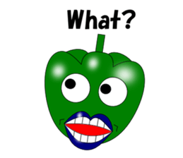 Lips peppers English sticker #5411126
