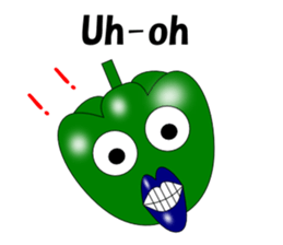 Lips peppers English sticker #5411128