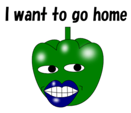 Lips peppers English sticker #5411130