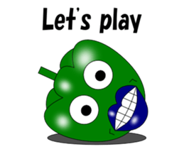 Lips peppers English sticker #5411131