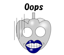 Lips peppers English sticker #5411133