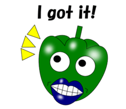 Lips peppers English sticker #5411135