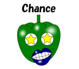 Lips peppers English sticker #5411138