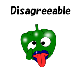 Lips peppers English sticker #5411139