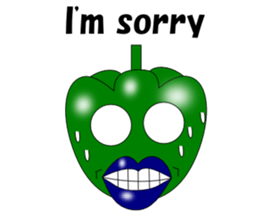 Lips peppers English sticker #5411143