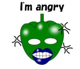 Lips peppers English sticker #5411150