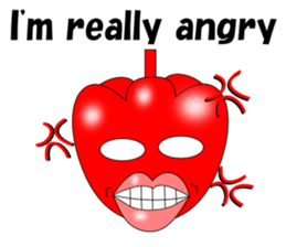 Lips peppers English sticker #5411151