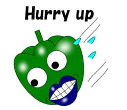 Lips peppers English sticker #5411152