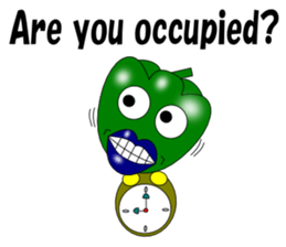 Lips peppers English sticker #5411154