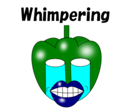 Lips peppers English sticker #5411155