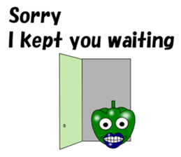 Lips peppers English sticker #5411160