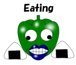 Lips peppers English sticker #5411161