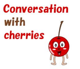 Conversation with cherries English sticker #5411404