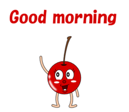 Conversation with cherries English sticker #5411405