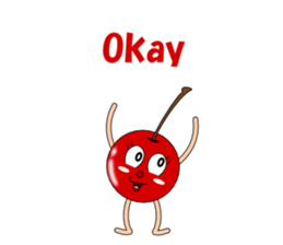 Conversation with cherries English sticker #5411406