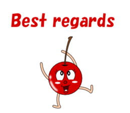 Conversation with cherries English sticker #5411410