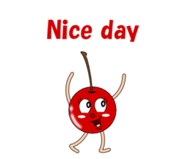 Conversation with cherries English sticker #5411412