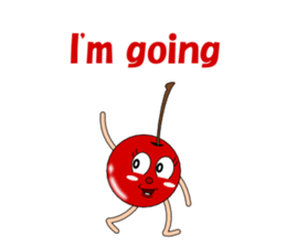 Conversation with cherries English sticker #5411413