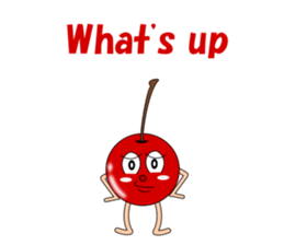 Conversation with cherries English sticker #5411415