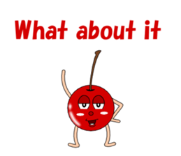 Conversation with cherries English sticker #5411417