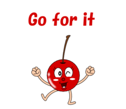 Conversation with cherries English sticker #5411422