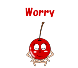 Conversation with cherries English sticker #5411425