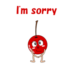Conversation with cherries English sticker #5411426