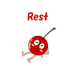 Conversation with cherries English sticker #5411429