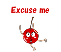 Conversation with cherries English sticker #5411432