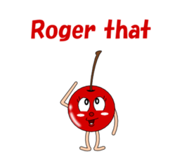 Conversation with cherries English sticker #5411436