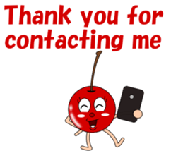 Conversation with cherries English sticker #5411437