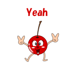 Conversation with cherries English sticker #5411438