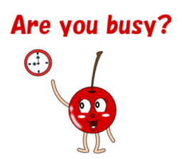 Conversation with cherries English sticker #5411439