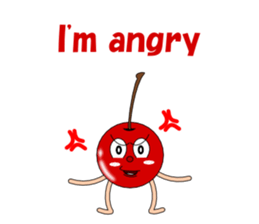 Conversation with cherries English sticker #5411440