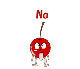 Conversation with cherries English sticker #5411442