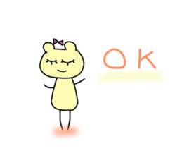 Ribbon of the bear sticker #5411605