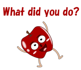 Conversation with apple English sticker #5411974