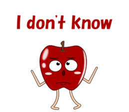 Conversation with apple English sticker #5411982