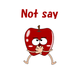 Conversation with apple English sticker #5411990