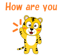 Conversation with tiger English sticker #5412287