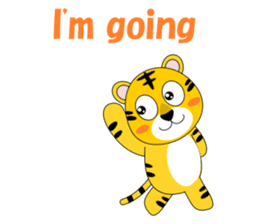 Conversation with tiger English sticker #5412289