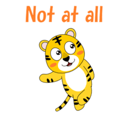 Conversation with tiger English sticker #5412292