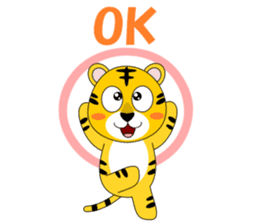 Conversation with tiger English sticker #5412296
