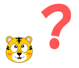 Conversation with tiger English sticker #5412298