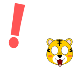 Conversation with tiger English sticker #5412299