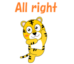 Conversation with tiger English sticker #5412304